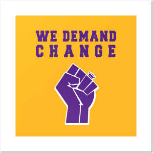 We Demand Change - King - BLM Posters and Art